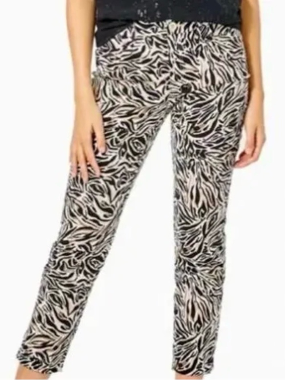 Lilly Pulitzer Kelly Ankle Pants,  Can You Zee Me pattern, size 16, EUC